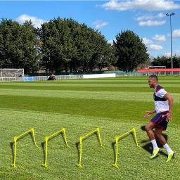 Portable esportes treinamento agilidade obstáculos futebol compensométrico velocidade obstáculos dobrável dobrável obstáculo 1pc - Image 3