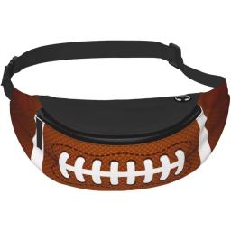 Futebol americano fanny packs pacote de cintura viagem para adultos crossbody saco sling bolso cinto com alça ajustável para esportes - Image 3