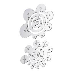 Círculo Estêncil para Artesanato, Desenho Réguas, Metal Cutting Template, DIY - Image 4