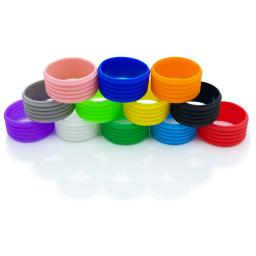 Raquete de tênis Selado Anel de Borracha, Alça Stretchable, Punho, Cinto Absorvente Sweat, Anel de Silicone Fixo, 8Pcs - Image 1