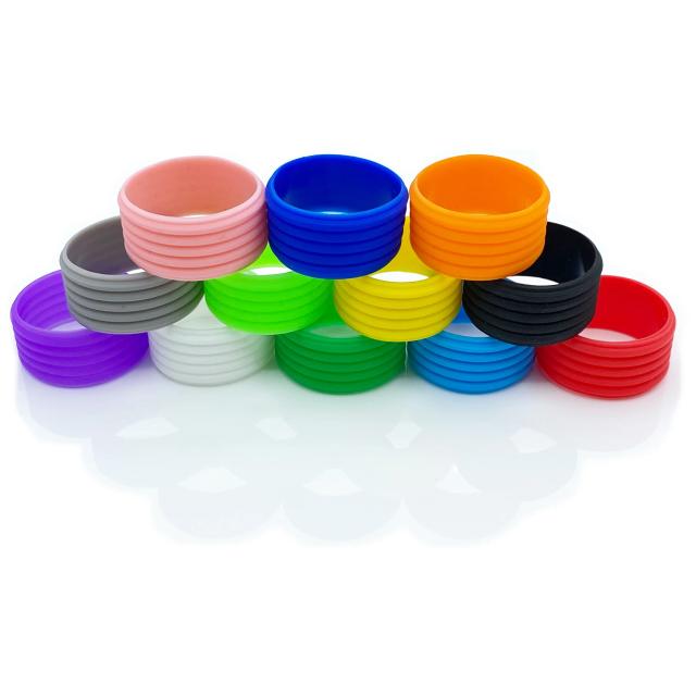 Raquete de Tênis com Anel de Borracha, Alça Stretchable e Punho Absorvente - Kit com 8 Peças