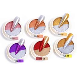 Sólido Espelho Mágico Glitter Nail Art Pó, Holográfica Pigmentos Cromo, Poeira Gel Manicure Acessório, Efeito Espelho, DIY Decoração Unhas - Image 6