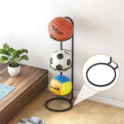 Rack de armazenamento de basquete para crianças, cesta de armazenamento de bola de futebol, rack colocado, jardim de infância, suporte de vôlei, espaço - Image 5