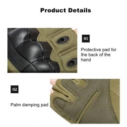 Luvas de Tiro Militar Tático, Design De Toque, Proteção De Fitness, Motocicleta Esportiva, Caça, Dedo Cheio, Meio Dedo Walki - Image 4