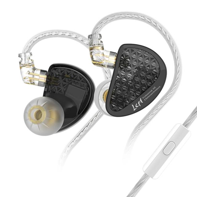 Fones de Ouvido KZ-AS16 PRO com Cancelamento de Ruído e Armadura Equilibrada para Esportes, Plugue de 3,5mm