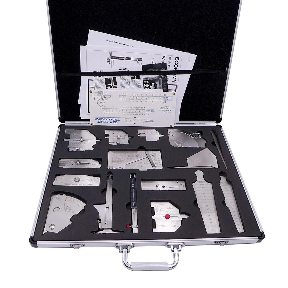 Welding Medidor Medidor Medidores Kits, Medição Inspeção Pinças, Ferramentas Combinadas, 16 pcs - Image 1