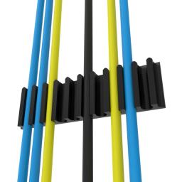 Kit com 5 Pente Organizador De Cabos de Rede para Fixar na Parede Fita Dupla Face - Image 2