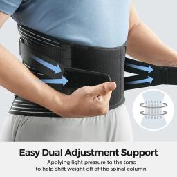 Cinta lombar ajustável para esportes, antiderrapante, suporte de cintura respirável, cinto para exercício, fitness, ciclismo, corrida, tênis, golfe - Image 4