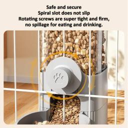 Alimentador automático Pet para gato e cão, dispensador de água destacável, grande capacidade, Auto Food Dispenser - Image 2