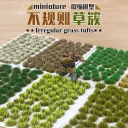 Miniatura Grama Cluster Modelo, Materiais Vegetais, ho Ferrovia, Construção, Jardim, Layout de Paisagem, Diorama Kits, DIY, 104Pcs, 53Pcs - Image 2