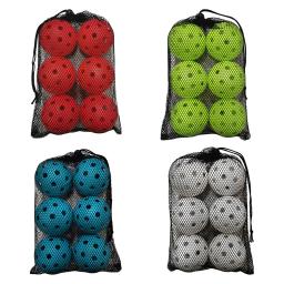 Profissional Pickleball Bolas, Durável Pickle Ball, Acessórios de Competição, Alta Elasticidade, Ao Ar Livre, 74mm, 40 Buracos, 6 Pacote - Image 1