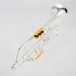 Tradivarius-TR600 Trompete com Bocal, Trompete, Banhado a Prata, Instrumento Musical, Grau Profissional, Novo, Venda Quente - Image 2