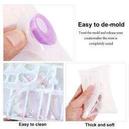 Resina de Silicone Moldes para Fazer Jóias, Brinco, Pingente, Molde De Fundição, DIY, UV, Epóxi, Encantos, Artesanato Artesanal, 30 Estilos - Image 2