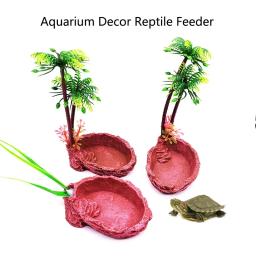 Animal de estimação réptil alimentador tigela resina aquário bacia comida pote água réptil tartaruga escorpião lagarto caranguejos suprimentos dropshipping - Image 6
