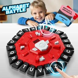 Jogo de tabuleiro familiar Word Play com temporizador de display digital, 2 modos, divertido jogo de 24 cartas de ritmo rápido para festas de aprendizagem interativas, - Image 3
