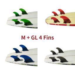 Prancha Quad Fins para Surf, M + GL, UPSURF, FCS, Desempenho 2 Fins, Honeycomb, Fibra de vidro, Surf Fins, 4 cores - Image 1