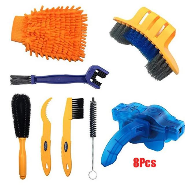 Kit de Lavagem e Limpeza para Bicicletas com Escova Grande - Acessórios Essenciais para Manutenção de Mountain Bikes