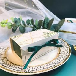 Caixas De Embalagem De Papel Com Fita, Caixa De Doces, Presente De Natal, Favores Do Casamento, Decorações De Festa De Aniversário, 5 Pcs, 10Pcs - Image 2