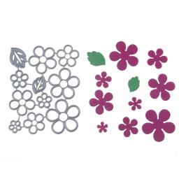 Molde corte metal com folhas e flores, estêncil para scrapbooking, álbum diy, carimbo, cartão papel, gravação - Image 5