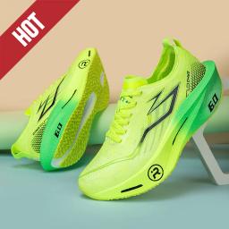 Tênis de Corrida Profissional com Placa de Carbono para Maratona, Masculino e Feminino, Respirável, Leve, Confortável, Atlético, Antiderrapante - Image 5
