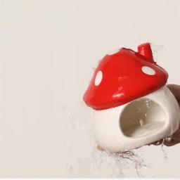 Gaiola De Cogumelo De Cerâmica para Pequenos Animais De Estimação, Produtos Pet, Suprimentos para Coelho, Furão, Chinchila, Rato, Hamster, Casa Bonita, Pet Products - Image 4