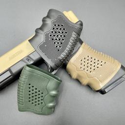 Coldre de borracha para pistola tática, luva antiderrapante para glock 17 19 20 21 22 23 31 32, acessórios para revista de caça tática - Image 4