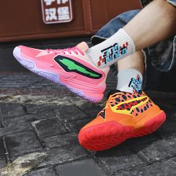 Tênis de basquete atlético masculino amortecimento respirável antiderrapante wearable ginásio treinamento tênis de corrida para homem e mulher - Image 3