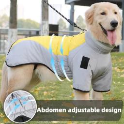 Jaqueta grossa para cães grandes, Roupas impermeáveis, Casaco Refletivo Pet, Traje Labrador, Macacão Doberman, Roupas quentes de inverno - Image 5