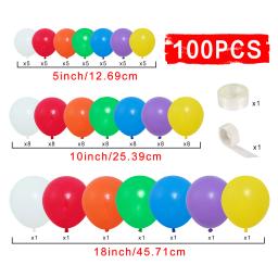 Kit de arco-íris colorido para guirlanda de balão, decoração de festa de aniversário de casamento, decoração de chá de bebê infantil, balões de látex multicoloridos - Image 6