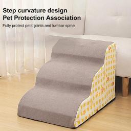 Escada de espuma de memória, rampa de cama, escada antiderrapante, 2 ou 3 passos, escadas para cães pequenos e gatos - Image 1