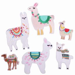 Patches Bordados Alpaca, Ferro Costurar Em Patch, Emblema Applique, Decoração DIY, Reparação de Roupas, Mochila, 12Pcs - Image 6
