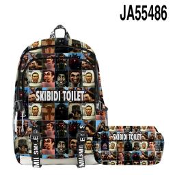 Mochila dos desenhos animados para escola, Mochila 3D Game, Mochila para WC, Caneta, Esportes, Novo Produto, Skibidi - Image 2