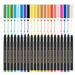Canetas marcadoras de tinta acrílica, 21/25 cores, para cerâmica, vidro, porcelana, caneca, tecido de madeira, tela, metal, caneta permanente, pintura de arte - Image 3