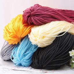 Fio trançado de nylon para pulseira de tecido manual, linha oca, fio DIY Macramé, fio colorido, 200g, 3mm, 1pc - Image 2
