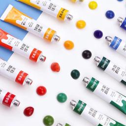 Conjunto de pintura aquarela de 12/24/36 cores, kit de pigmento guache da academia de arte, 5ml/tubo, pigmento aquarela para estudantes artísticos iniciantes - Image 5