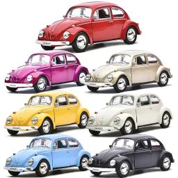 1:36 volkswagen beetle carro modelo de brinquedo com puxar para trás para crianças presentes natal 1967 liga diecast clássico coleção brinquedo f346 - Image 1
