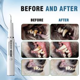 Elétrica Dental Care Kit para cão e gato, Dente Cálculo Dispositivo, Escova de dentes ultra-sônica, Pet Scaler, Tooth Cleaning Tool, Placa, Placa - Image 3