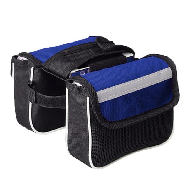 Bolsa 3 em 1 para Bicicleta: Saco Duplo para Selim, Capa de Celular e Acessórios Ciclísticos