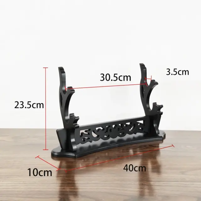 Suporte de Exibição Retro para Espada Katana com 1 a 3 Camadas e Design de Dragão para Decoração de Casa e Organização