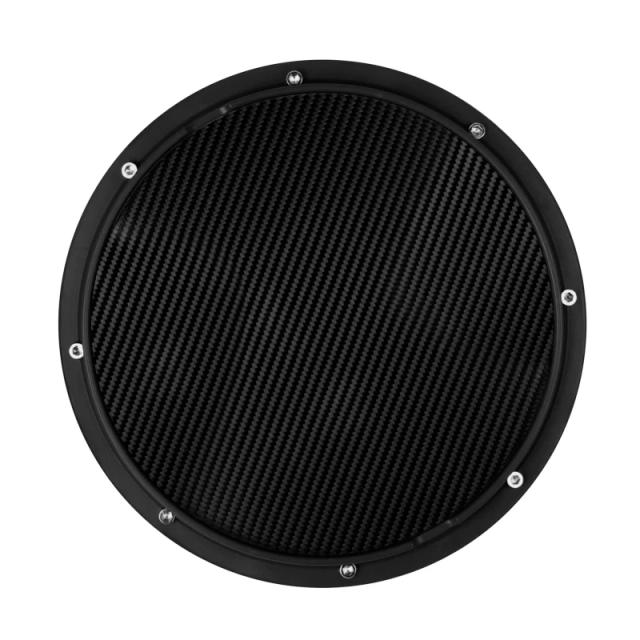 Treino Silencioso com Pad de Bateria em Fibra de Carbono, Ideal para Profissionais e Iniciantes, 10"