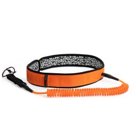 Trela Cintura Prancha 7mm Grossa 10ft Coiled Surf Board Leash SUP Stand Up Paddleboard Leash - Image 2