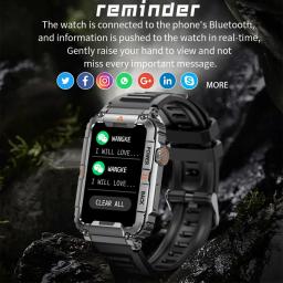 CanMixs-Relógio Inteligente Masculino Todo o Dia, Monitoramento da Frequência Cardíaca, Pista Esportiva, Relógio Fitness, Controle de Música, Bluetooth Chamada Smartwatch - Image 6