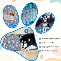 Lavável cão xixi almofada cobertor, fralda absorvente, bonito impressão, cachorro cama de treinamento, esteira de urina para gato, Pet Shop - Image 2