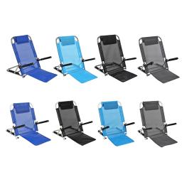 Cadeira de praia ajustável para idosos, encosto portátil, cama de leitura, descanso, travesseiro - Image 2