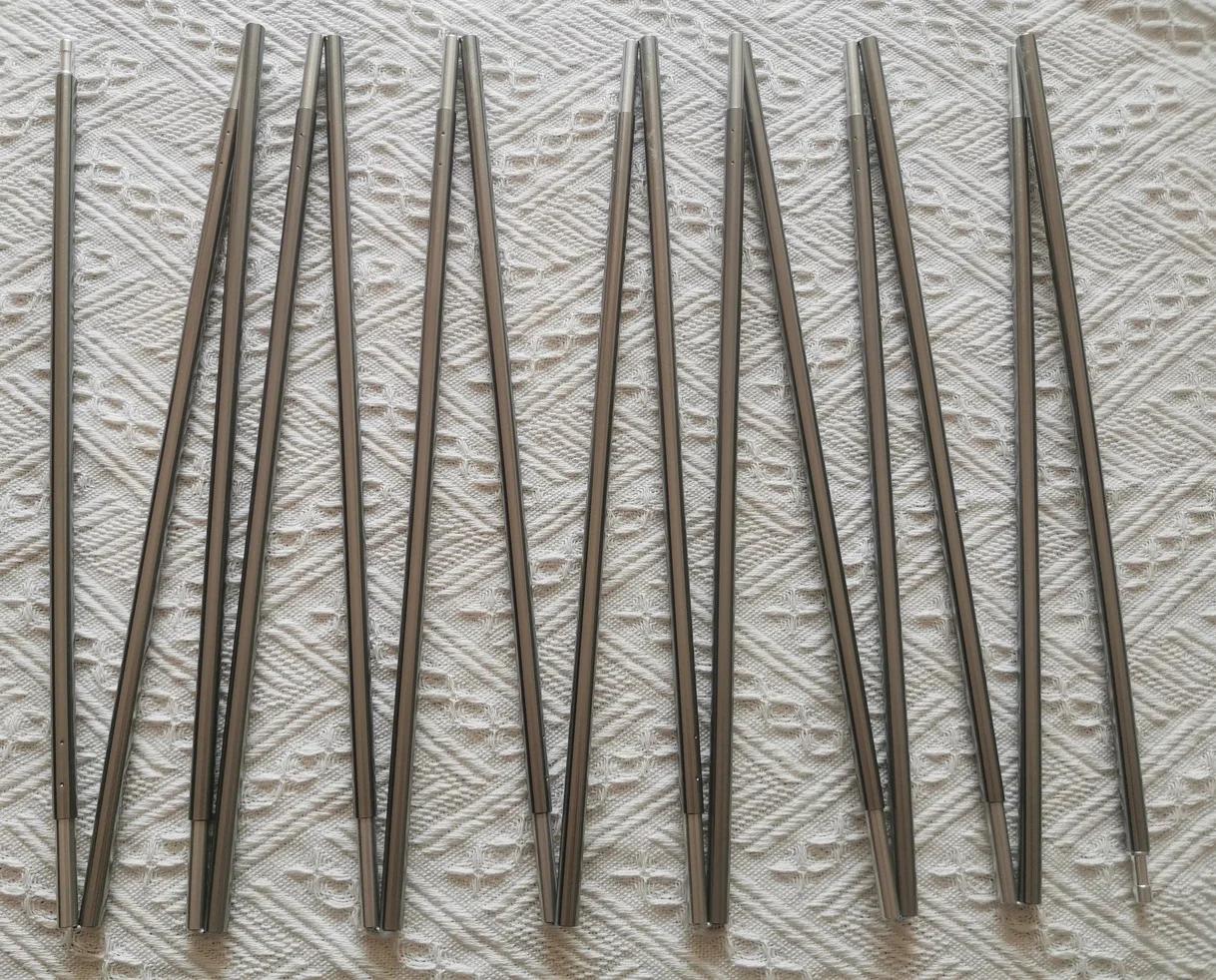 Tenda de liga de alumínio pólo para acampamento ao ar livre, barraca Rod, acessórios do equipamento, 9.5mm, 3.57m, 4.98m, 5.6m, 5-7 pessoa, 1pc - Image 1