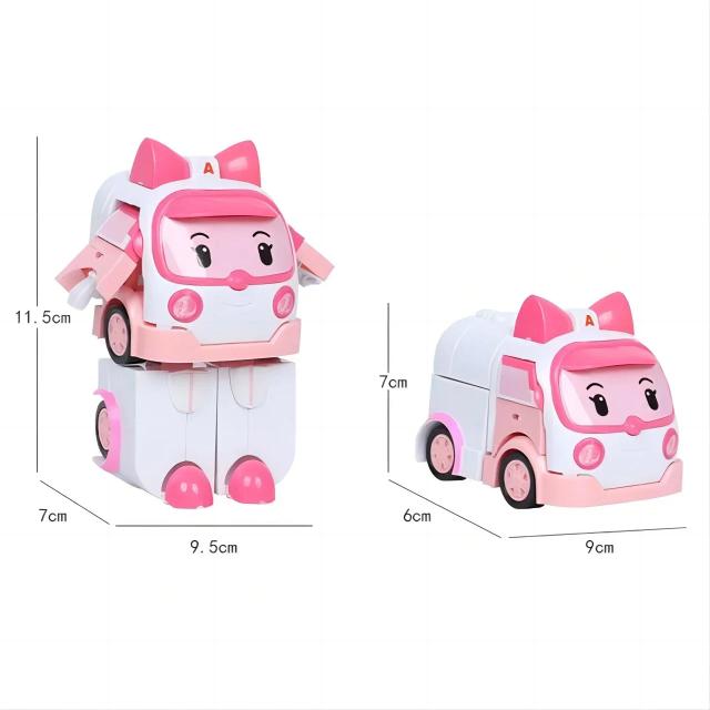 Robocar Poli Figuras de Ação 6 pçs/set Brinquedos Modelo de Carro Avião