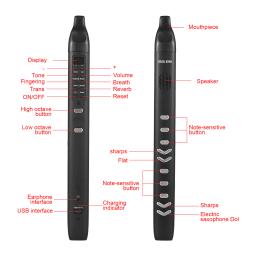 Instrumento eletrônico digital de sopro, Sintetizador portátil, Suporta 10 tons soprando sensibilidade, Alto-falante embutido, APP BT Connect - Image 2
