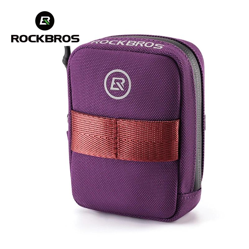 Rockbros mini saco de sela da bicicleta leve pequeno 0.35l saco portátil multi função sacos mão ciclismo saco acessórios da bicicleta - Image 1