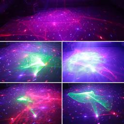 Alien-RGB Aurora Starry Star Laser Light Projector, LED Azul, Water Wave, Efeito de Iluminação para Festa, Férias, DJ, Disco, Natal, Bar - Image 6
