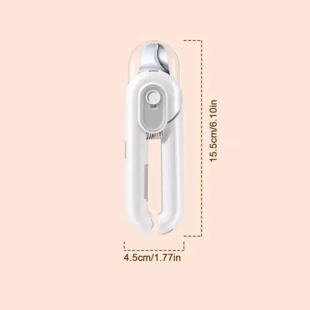 Aparadores de Unhas Portáteis com LED para Pets: Cortadores Ideais para Filhotes, Animais Médios e Coelhos